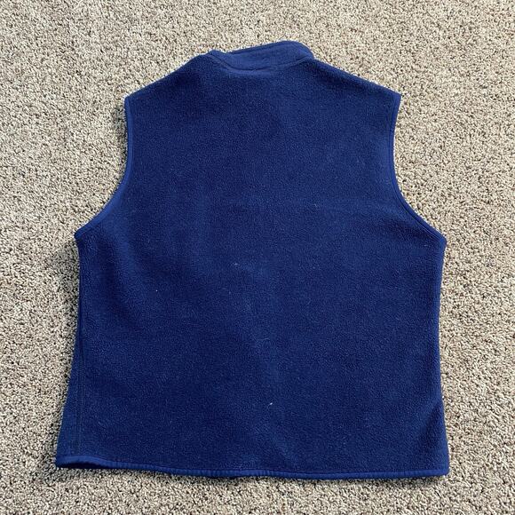Vintage Patagonia Synchilla Vest Blue Full Zip Made in USA Size Large Gorpcore - Picture 2 of 7